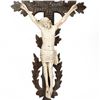 Image 4 : 3 Black Forest Style Carved Hanging Crucifixes