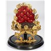 Image 2 : Victorian Gilt Metal Arrangement Under Glass Dome