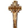 Image 2 : Group of 4 Ornate Gilt Standing Crucifixes