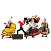 Image 1 : Collection of 5 Spanish Felt Character Dolls, c. 1950s