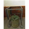 Image 1 : Vintage Industrial Look Small  Rolling Table and