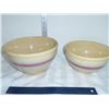 Image 1 : 2- Watt Stone Ware Mixing Bowls  No. 8 and 9