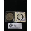 Image 1 : 1967 Canadian Silver Dollar and 25 Cent Coin