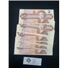 Image 1 : Lot of 37 1986 $2 Bank Notes in Sequence