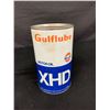 Image 2 : 1 litre Ford Motor craft Premium Motor Oil Composite Can + Full Gulf Motor Oil Tin