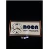 Image 1 : Good Working Order Vintage Noca Dairy Products Light Up Clock