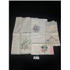 Image 1 : 4 Very Nice- Clean Hand Embroidered Tea Towels. These towels are Beautiful and in Perfect Condition