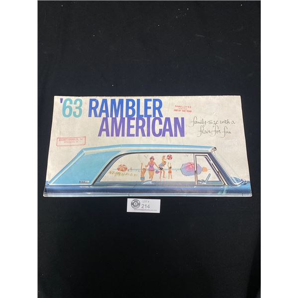 1963 Rambler American Car Brochure