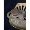 Image 2 : Vintage Brass Made in Austria Inkwells