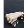 Image 2 : Vintage Tonka Logging Truck Semi Logger XR-101 With Logs
