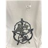 Image 2 : Beautiful Ornate Cast Iron Plant Stand with Bottom Shelf