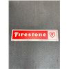 Image 2 : Vintage 48 x 12" Double Sided Firestone Tire Rack Sign - NO SHIPPING