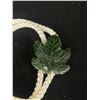 Image 2 : Jade Bollo Tie with Green Leaf