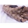 Image 3 : Gucci Beige Brown GG Monogram Crystal Leather Shoulder Bag