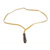 Image 1 : Hermes Yellow Brown Leather Whistle Necklace