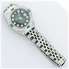 Image 6 : Rolex Ladies Stainless Steel 26MM Green Vignette Diamond Datejust Wriswatch