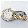Image 3 : Rolex Mens 2 Tone Mother Of Pearl Sapphire Datejust Wristwatch