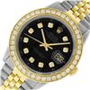 Image 2 : Rolex Mens 2 Tone 18K Black 1.9 ctw Diamond Datejust Wristwatch With Rolex