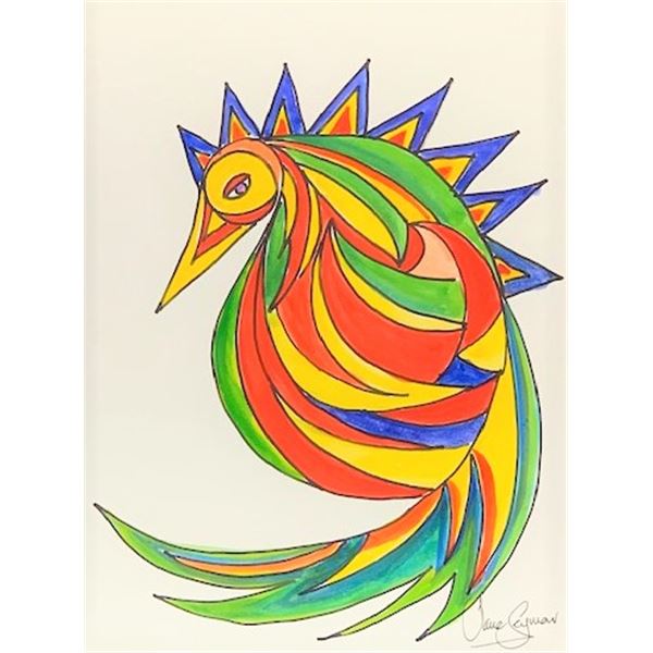 Jane SEYMOUR: Abstract Fantasy XXII. (Tropical Bird)