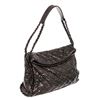 Image 2 : Chanel Black Calfskin Leather Chain Around Metallic Medium Hobo Bag