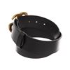 Image 4 : Gucci Black Calfskin Leather Marmont Wide GG Belt 75cm