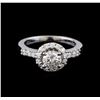 Image 2 : 1.10 ctw Diamond Ring - 14KT White Gold