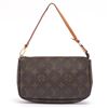 Image 1 : Louis Vuitton Brown Monogram Canvas Leather Pochette Accessoires Shoulder Bag
