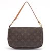 Image 2 : Louis Vuitton Brown Monogram Canvas Leather Pochette Accessoires Shoulder Bag