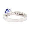 Image 3 : 1.60 ctw Sapphire and Diamond Ring - Platinum