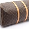 Image 4 : Louis Vuitton Brown Monogram Canvas Leather Keepall 55 cm Duffle Bag Luggage