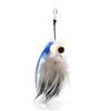 Image 1 : Fendi Karlito Bag Charm Fur with Leather Black, Blue, Gray, Multicolor