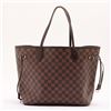 Image 2 : Louis Vuitton Damier Ebene Canvas Leather Neverfull MM Tote Bag