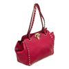 Image 2 : Valentino Pink Leather Small Rockstud Shoulder Bag