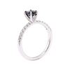 Image 4 : 1.31 ctw Blue Sapphire and Diamond Ring - 14KT White Gold