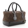 Image 2 : Celine Boston Bag Suede and Leather Small Black, Neutral