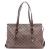 Image 2 : Louis Vuitton Damier Ebene Canvas Leather Chelsea Tote Bag