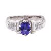 Image 2 : 2.29 ctw Blue Sapphire And Diamond Ring - Platinum
