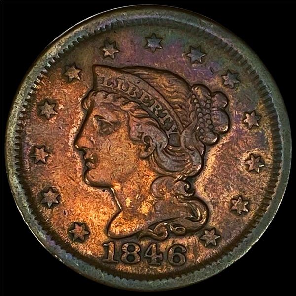 1846 Classic Head Half Cent NEARLY UNCIRCULATED