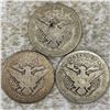 Image 2 : (3) 1904-S Barber Half Dollar NICELY CIRCULATED