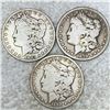 Image 1 : (3) Morgan Silver Dollar  NICELY CIRCULATED