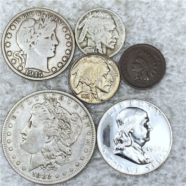 6 Misc Coins LIGHTLY CIRCULATED