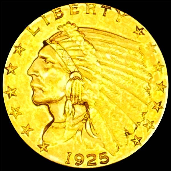 1925-D $2.50 Gold Quarter Eagle CLOSELY
