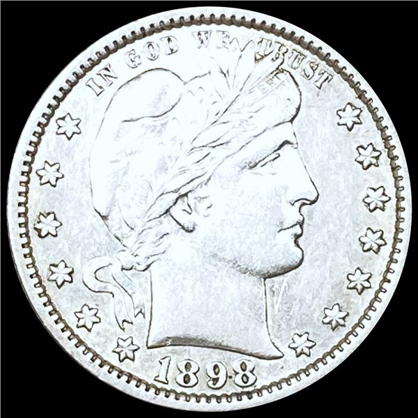 1898 Barber Quarter ABOUT UNCIRCULATED