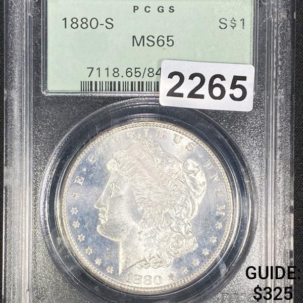 1880-S Morgan Silver Dollar PCGS - MS65