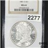 Image 1 : 1881-S Morgan Silver Dollar NGC - MS64