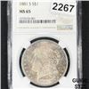 Image 1 : 1881-S Morgan Silver Dollar NGC - MS65