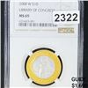 Image 1 : 2000-W $10 Gold Library of Congress NGC - MS69