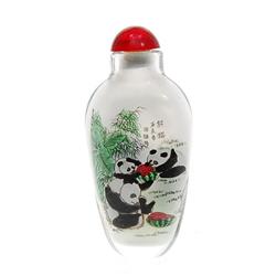 Heavy Blown Glass Chinese Snuff Bottle (CLB-446)