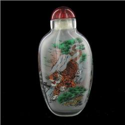 Heavy Blown Glass Chinese Snuff Bottle (CLB-547)
