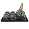 Image 1 : Celadon Elephant Tea Set with Tray (DEC-185)